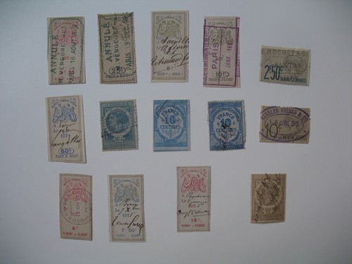 Lot timbres taxes fiscaux - de,