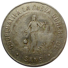 ESPAGNE 5 Pesetas U.C.B. LA