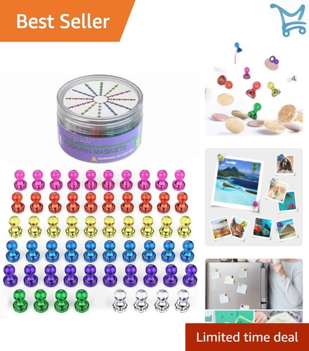 Push pin magnets pack - push,