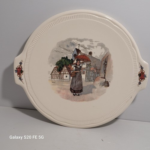 Plat faience sarreguemines - plat,