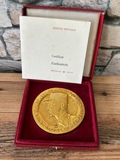 ? Superbe médaille bronze doré signée Albert Jaeger Hommage au Maréchal Leclerc