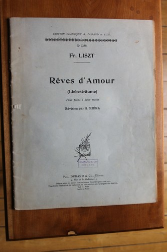 Franz liszt rêves - liszt, d'amour