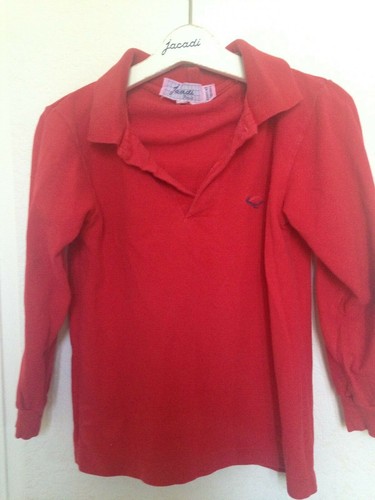 Polo rouge fille garcon - rouge,