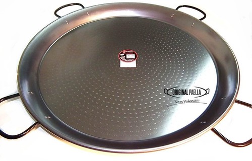 Poele paella acier - en, poli