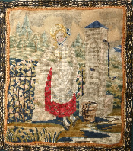 Tapisserie avec broderie - avec,