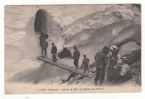 Cpa chamonix grotte de - 74, :