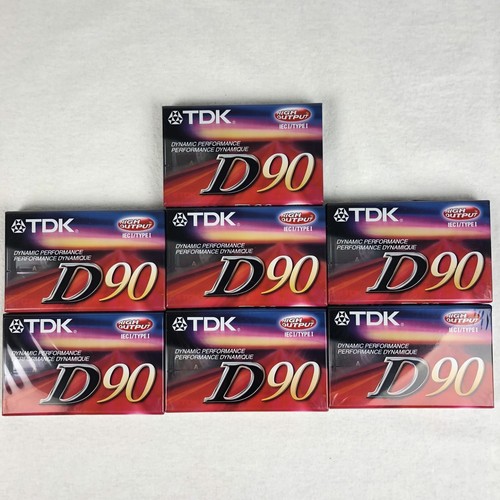Lot new sealed tdk d90 - of, 7