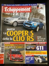 Echappement n°474 du 2/2007; Match Cooper S défie la Clio RS/ GTi/ Essai Mit'Jet