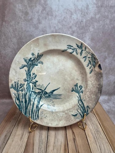 Grand plat ancien terre - grand,