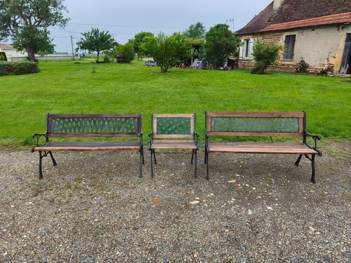 Salon jardin bancs - jardin, +