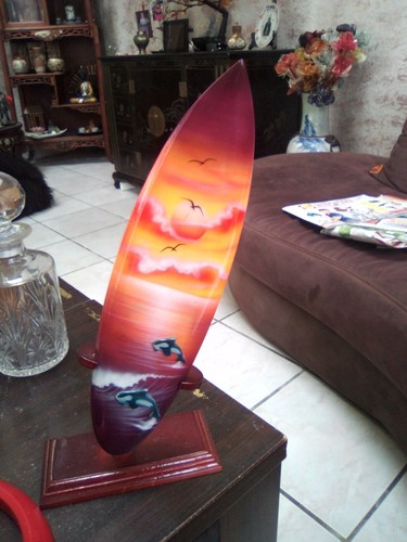 Ancienne deco planche surf - planche,