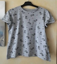 T-shirt gris motifs chien