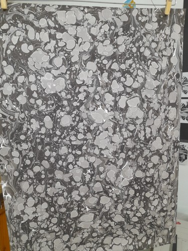Papier marbré cuve - la, de
