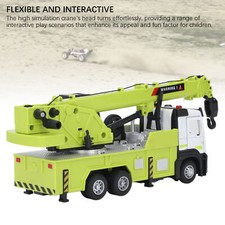 Jouet De Grue Modèle De Grue De Construction En Métal En Alliage Pour Garçons Et