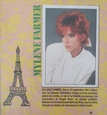 2007 - MYLENE FARMER - ARTICLE DE PRESSE - PANINI - JAN 1989 - COUPURE