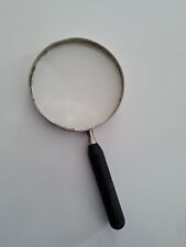 GRANDE LOUPE DE LECTURE 24cm ANCIENNE AMSCO MADE IN USA BUREAU TABLEAU LIVRE 