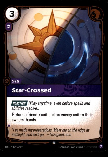 Star crossed 128 - star-crossed, 128/219
