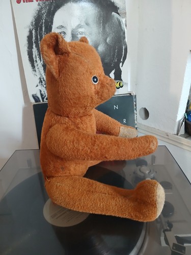 Ours ancien ocre peluche - ours,