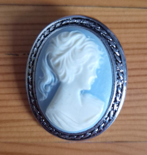 Broche camée vintage femme - broche,