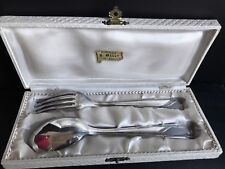 COUVERTS EN ARGENTERIE DANS LEUR COFFRET d'ORIGINE  pour NAISSANCE, BAPTEME