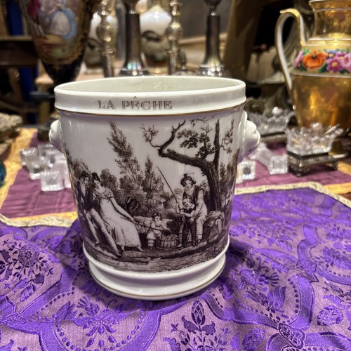 Ancien cache pot porcelaine - cache,