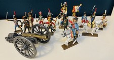 Lot de soldats de plomb Napoléoniens + canon en métal