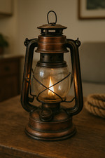 lampe a pétrole en métal