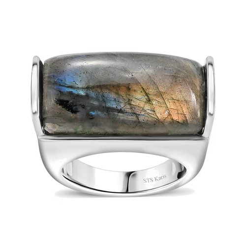 Malagasy labradorite solitaire - malagasy,