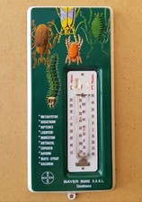 Thermomètre émaillé pub Pesticides agricoles BAYER agrochimie - MAROC Casablanca