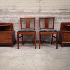 paire de  chaise acajou et