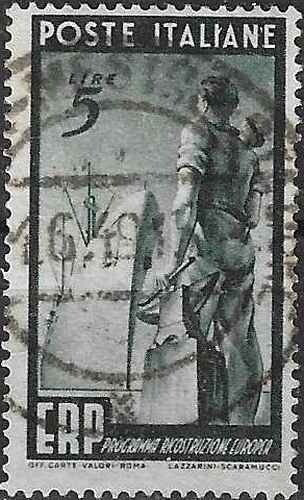 Timbre bateaux italie - timbre,