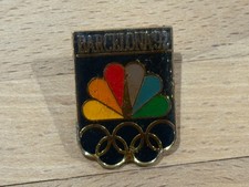 a  PINS PIN JO OLYMPIC OLYMPIQUE NOC BARCELONE 92 1992 MEDIA NBC