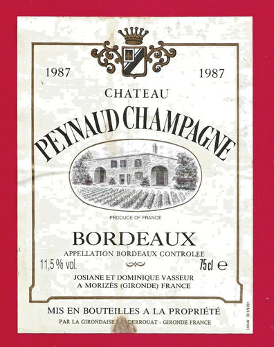 Etiquette bordeaux - etiquette,