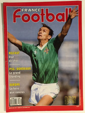 ►FRANCE FOOTBALL  n°2214 - 1988 - JIMMY QUINN - PSG - BORDEAUX