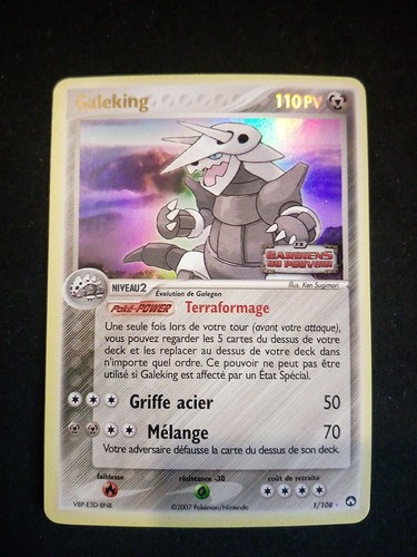 Carte pokémon galeking 108 - pokémon, 1/108
