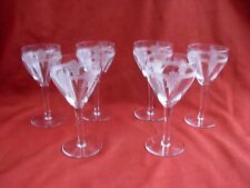 SERIE DE 6 ANCIENS VERRES A