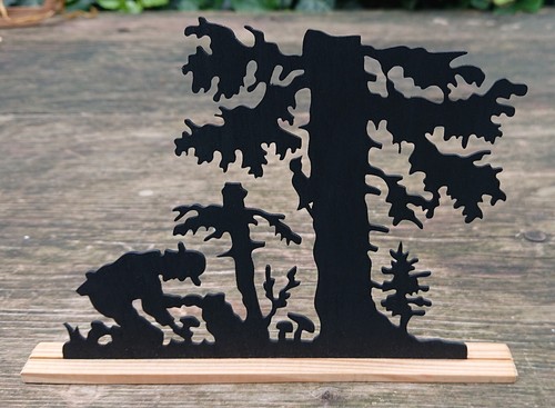 Ancien tableau bois - en,
