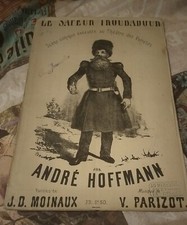 Partition ancienne "Le Sapeur troubadour" scène comique du théâtre des variétés 