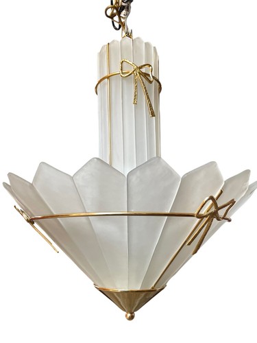 Lustre art déco verre - art,
