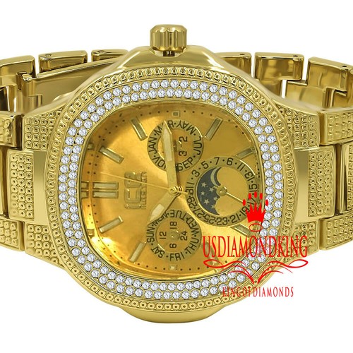 Mens yellow dial gold tone - mens,