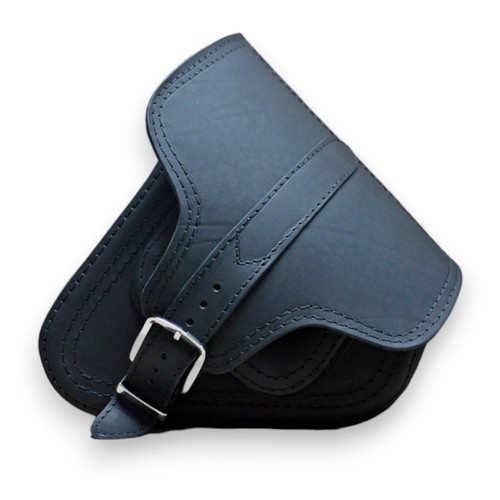 Cuir noir sacoche - cuir,