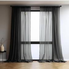 Rideau en voile, 84 rideaux en filet goutte filtrant la lumière traitement...