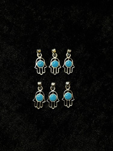 Lot pendentifs hamsa argent - pendentifs,
