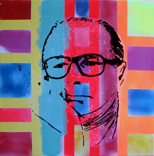 President chirac tableau pop - president,