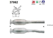 AS CATALYSEUR Pour VW GOLF IV 1J1 1.4 16V 1J5 1J2 SEAT TOLEDO II 1M2