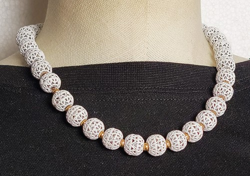 Collier vintage signé monet - collier,