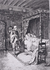 Eau forte - 1892 : Le malade