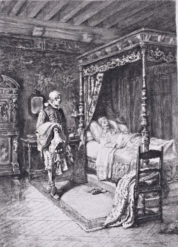 Eau forte 1892 le malade - 1892,