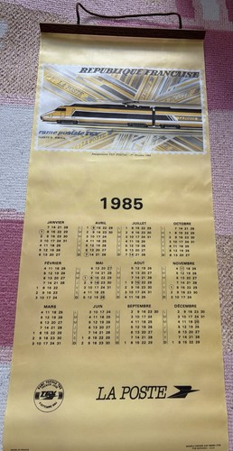 Calendrier mural poste 1985 - calendrier,
