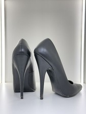 Devious Pleaser 41 15cm Sexy Sandals Black leather Domina high heel